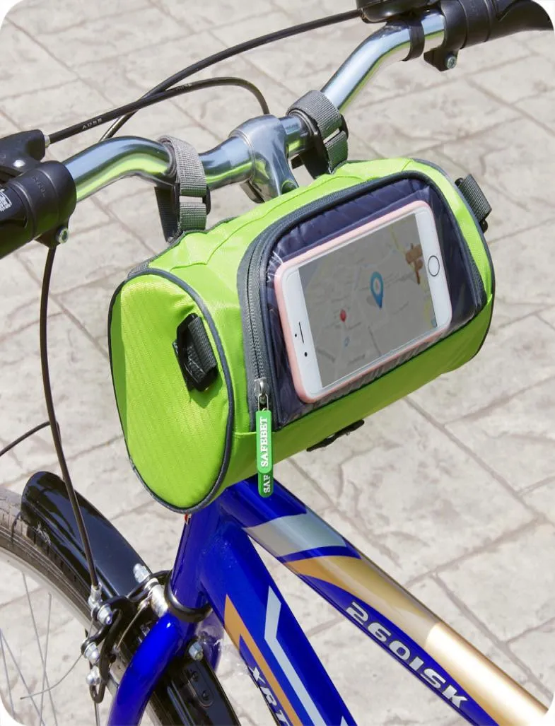 Quadro de ciclismo pannier tubo dianteiro saco cesta de bicicleta acessórios coloridos novo 4 cores para select8207481