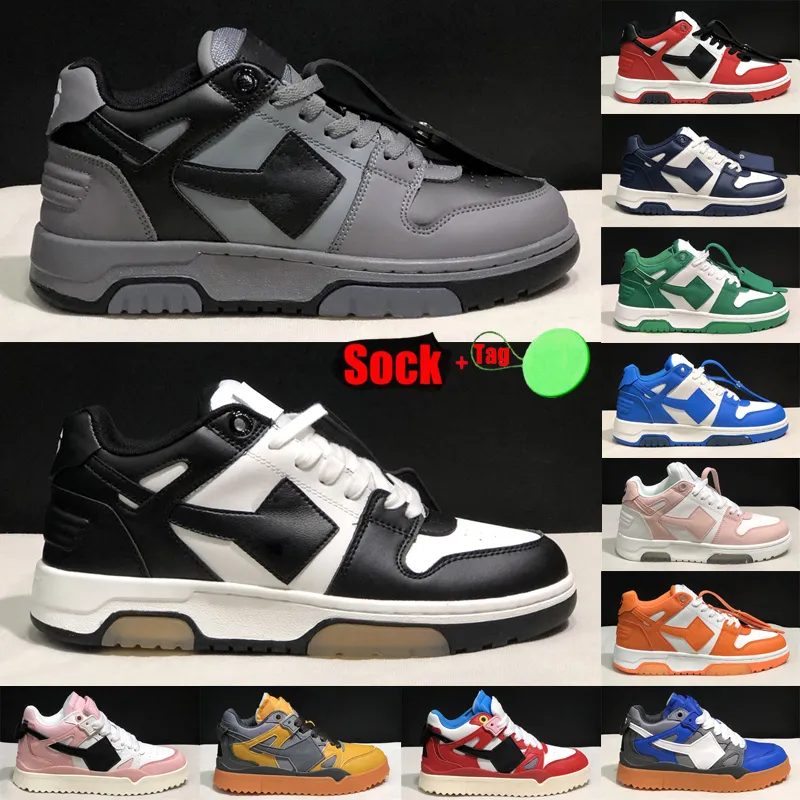 Out Of Office Sneakers Heren Dames Designer Casual Schoenen Wit Zwart Paars IJsblauw Gym Rood Koninklijk Grijs Mist Platte zool Werk Wandelen Luxe Trainers Maat 36-45