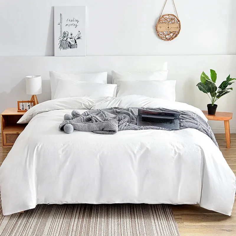 Kuup Cartoon Duvet Cover Bed Double Home Textile Luxury Pillowcasesベッドルーム用のユーロベッドセット150x200シート240112