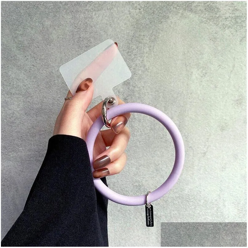 Other Cell Phone Accessories Hanging Ring Rope Mobile Case Sile Bracelet Circar Drop Delivery Phones Dhfu4