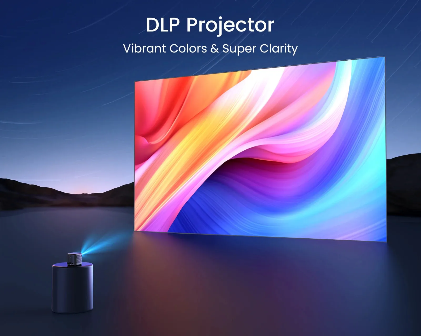 Mini Portable Projector: Wimius Q2 1080P HD Smart From Zhong04