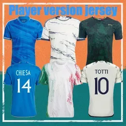 23/24 Italia Player Version CHIESA Soccer Jerseys 2023 RASPADORI BARELLA DONNARUMMA Soccer Jersey TOTTI LORENZO POLITANO ZANIOLO