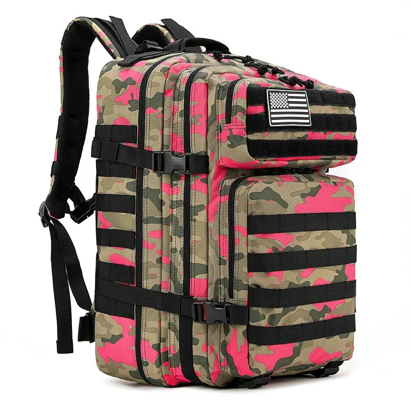 45L TACTICAL Backpack Pakiet wojskowy 3p torba szturmowa Men Army Outdoor Knapsack Waterproof Wspinaczka Kamping na kemping Mochila 240111