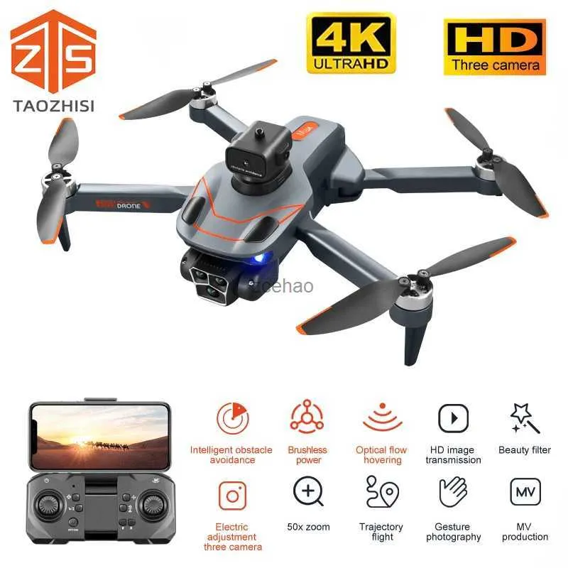 Drones 2023 New S115 Drone 4K HD Dual Lens And Optical Flow Hover Photography RC Plane Brushless Motor Foldable Quadcopter Gifts Toys