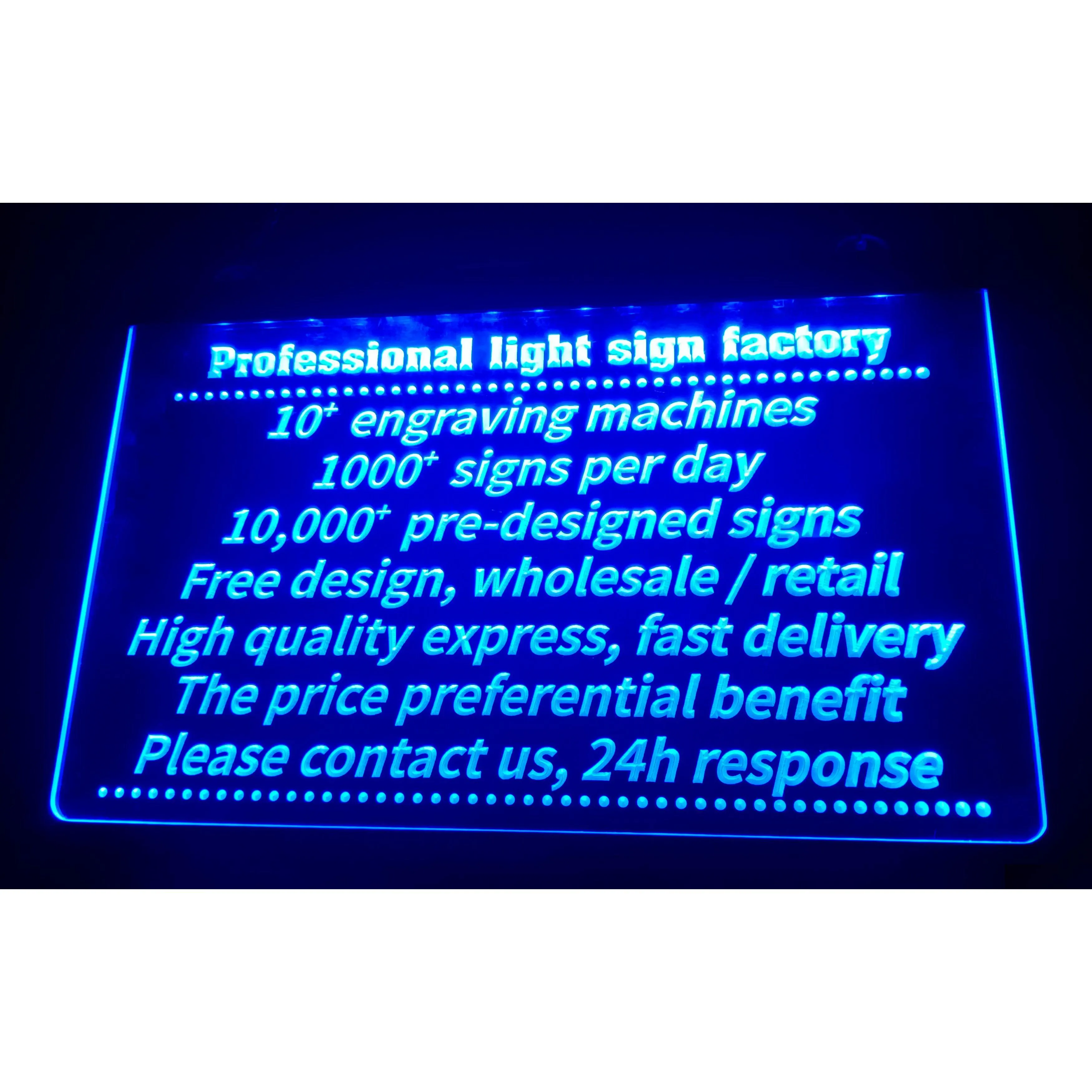 LED Neon Sign Professional Light Factory 3D Gravering Personlig anpassning Drop Delivery Lights Lighting Holiday DHGRC