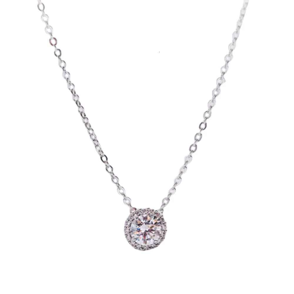 Swarovskis Ketting Designer Dames Originele Kwaliteit Hanger Kettingen Zilveren Engelwiel Ketting Vrouwelijk Element Kristal Enkele Diamant Kraagketting Vrouwelijk