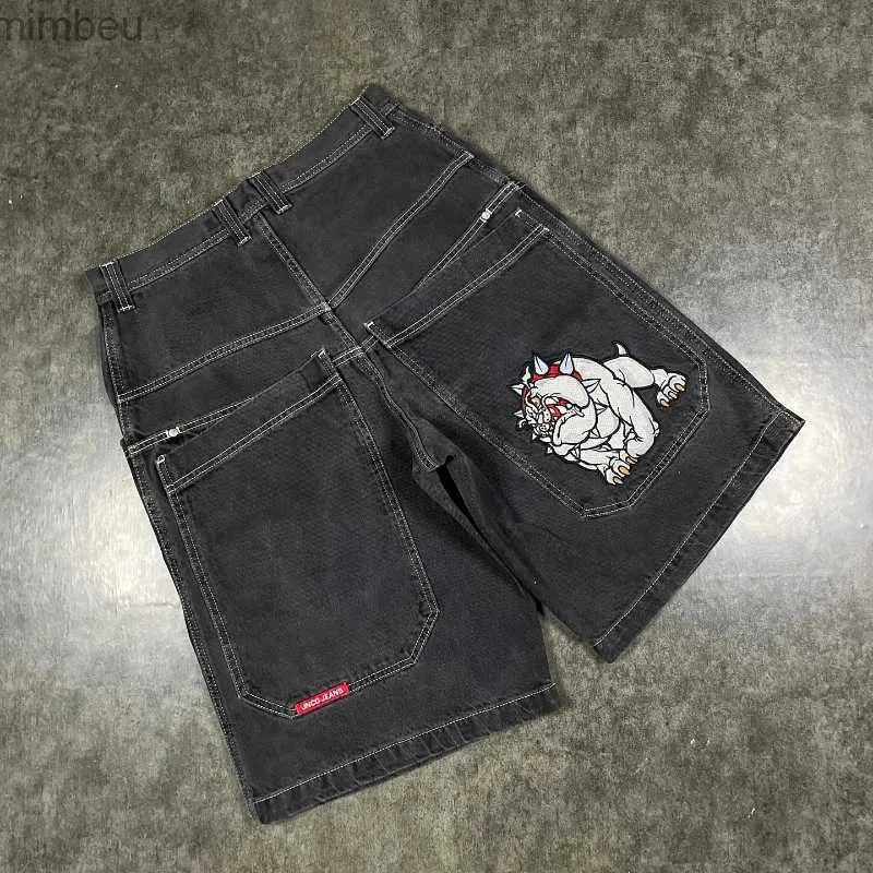JNCO Y2K Hip Hop Best Denim Shorts With Harajuku Gothic