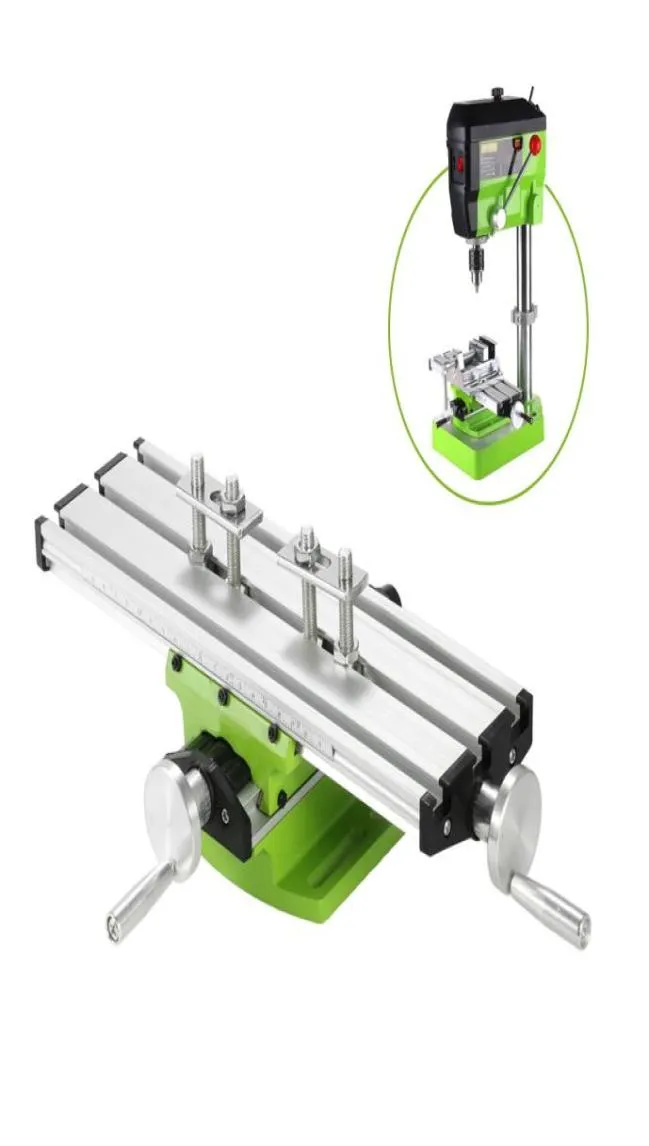 Multifunktionell arbetsskyddsbänk Borr VISE Fixture Frässborrar Tabeller X och Y Justeringskoordinattabell för Mini Drill BG6309560986