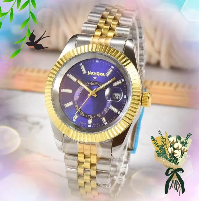 relogio masculino famoso abitante orologi da uomo lusso quadrante grande movimento al quarzo moda calendario braccialetto in oro business casual famoso orologio da polso All the Crime Super