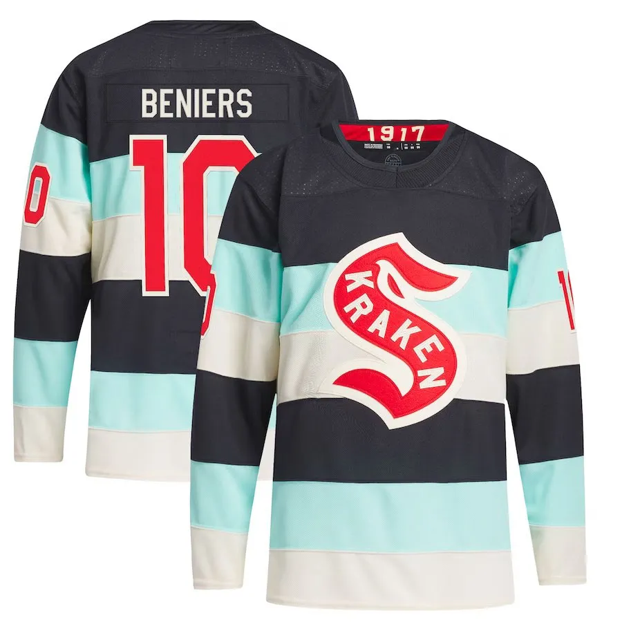 Seattle 2024 Inverno Classico Kraken Jersey Matty Beniers Yanni Gourde Jared McCann Brandon Tanev Philipp Grubauer Oliver Bjorkstrand Eberle Dunn Maglie con cappuccio