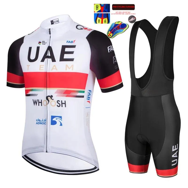 Sets Cycling Set 2022 UAE NEW Man Summer Cycling Jersey Short Sleeve MTB Bicycle Cycling Clothing Bike Sportswear Maillot Ciclismo