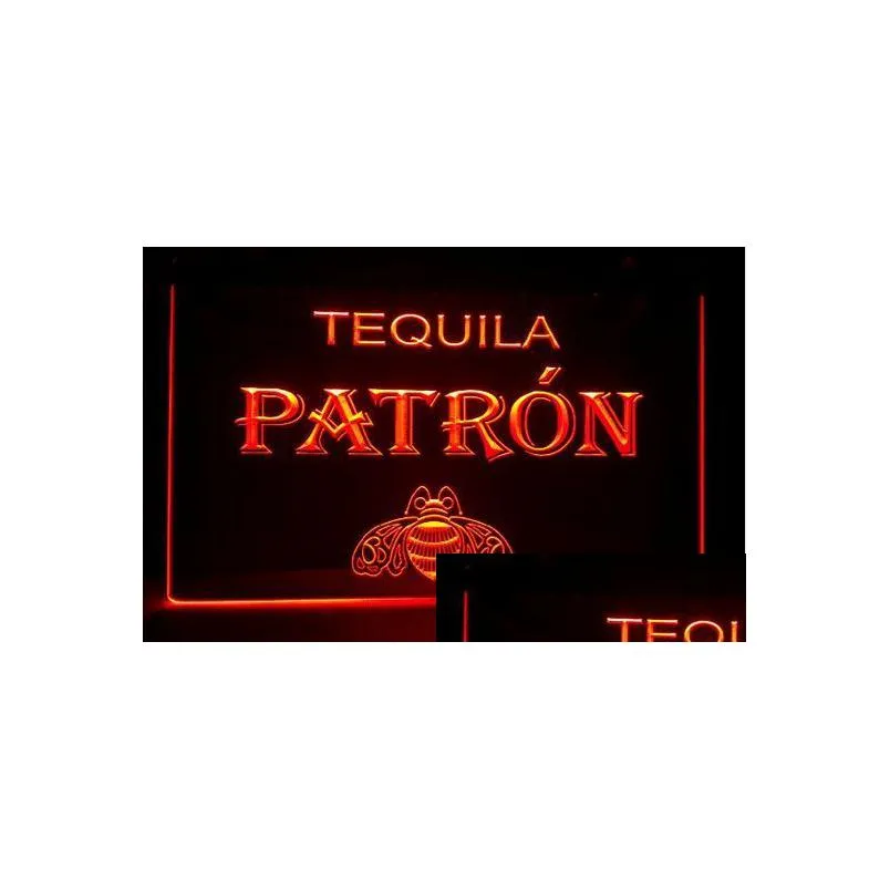 Светодиодная неоновая вывеска B132 Tequila Patron, пивной бар, паб, клуб, 3D вывески, свет для домашнего декора, ремесла, Прямая доставка, освещение для праздника Dhkzj