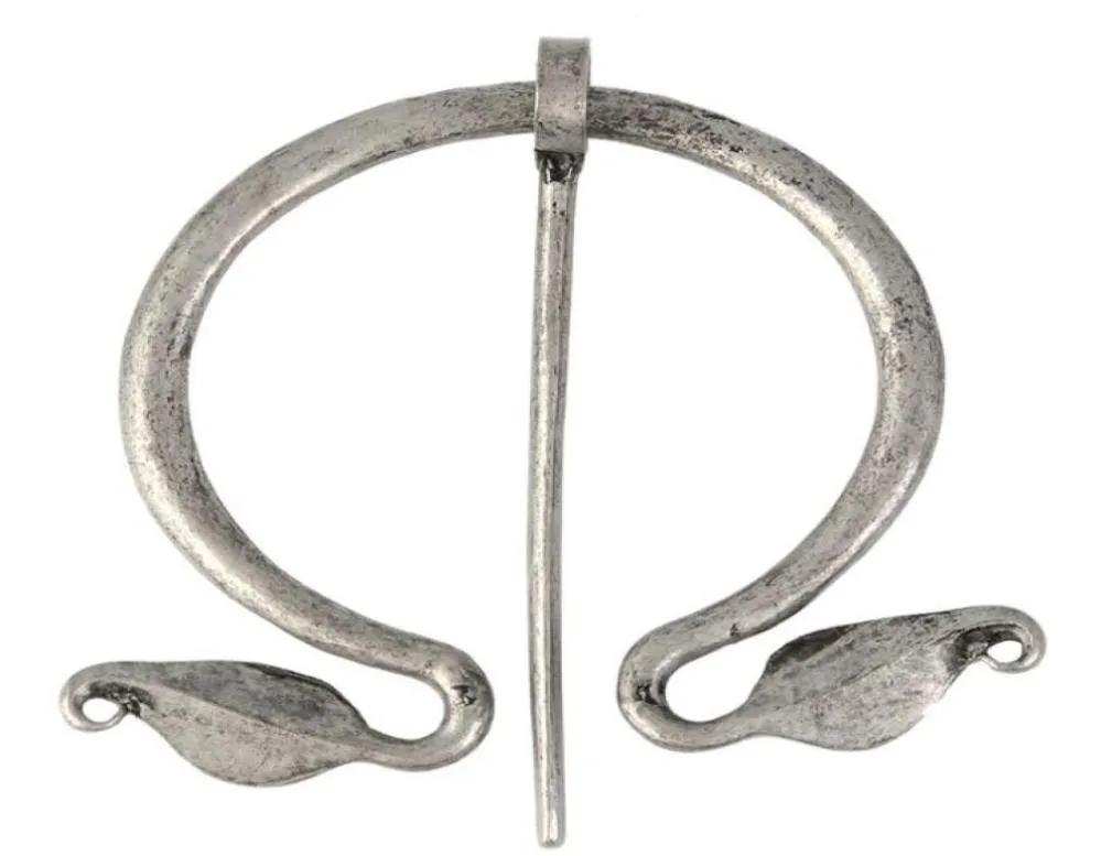 Penannular Viking Brosch Cloak Pin Medieval Clasp Viking Jewelry Norse smycken sjal tillbehör GB5436064929