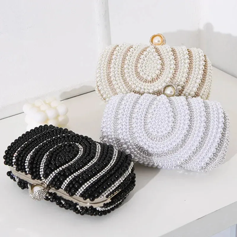 Kościa Pearl Evening Clutch Work Wedding Bridal Dinse Torebka Stylowe torby 240111