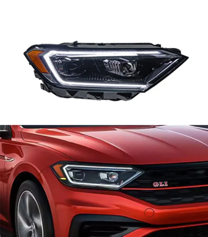 LED Daytime Running Light do VW Jetta Sagitar MK7 Reflight 2019-2022 Sygnał Turn Lamp Lampa Lampa