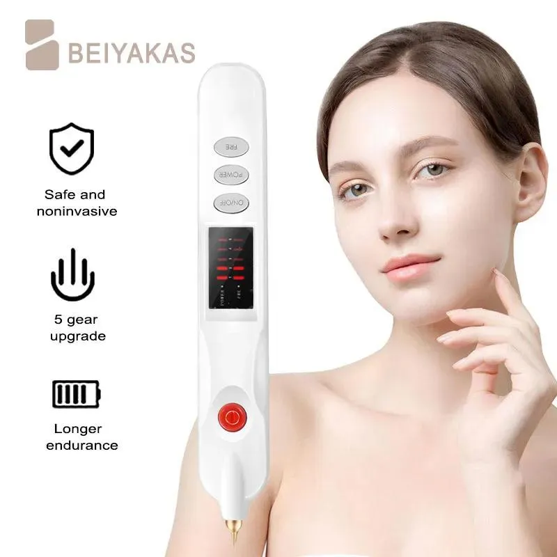 Machine Professional Electric Plasma stylo LCD Skin Care Spot Dark Spot Repoval Tattoo Tattoo Verre Blackhead Beauty Tool