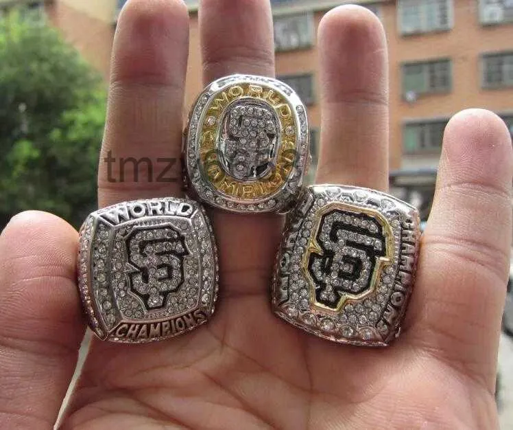 Ringar San Francisco 2010 2012 2014 Giants Championship Ring Set Wholesale Fan Gift Drop Shipping Yaro