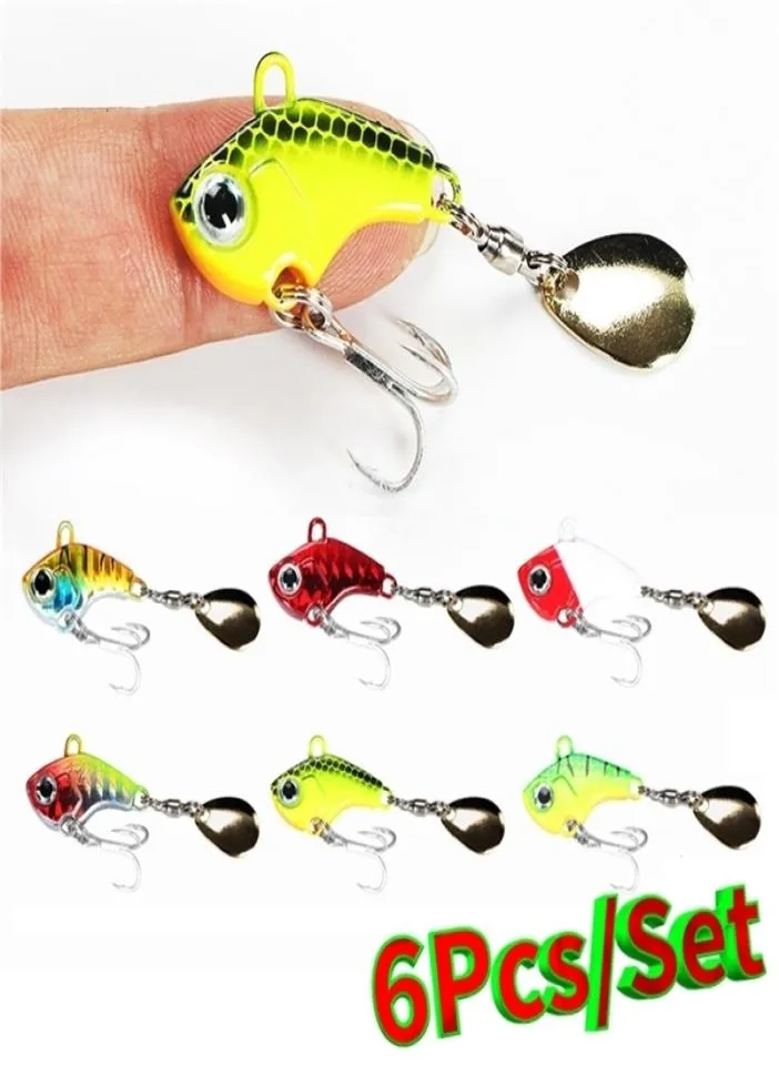 7g10g14g20g conjunto de colher vib iscas de pesca de metal isca baixo pique truta gabarito spinnerbait lantejoulas vibratório whopper plopper pesca 2202078678974