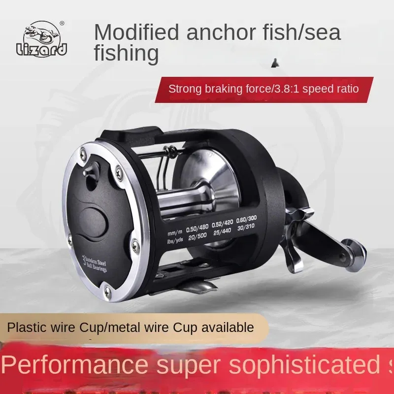 Lizard All Metal Head Fishing Reel Sea Fishing Reel Visible Anchor Fish  Boat Fishing Reel Drum Reel With Drain Line Reel 240112 From Bian06, $25.32