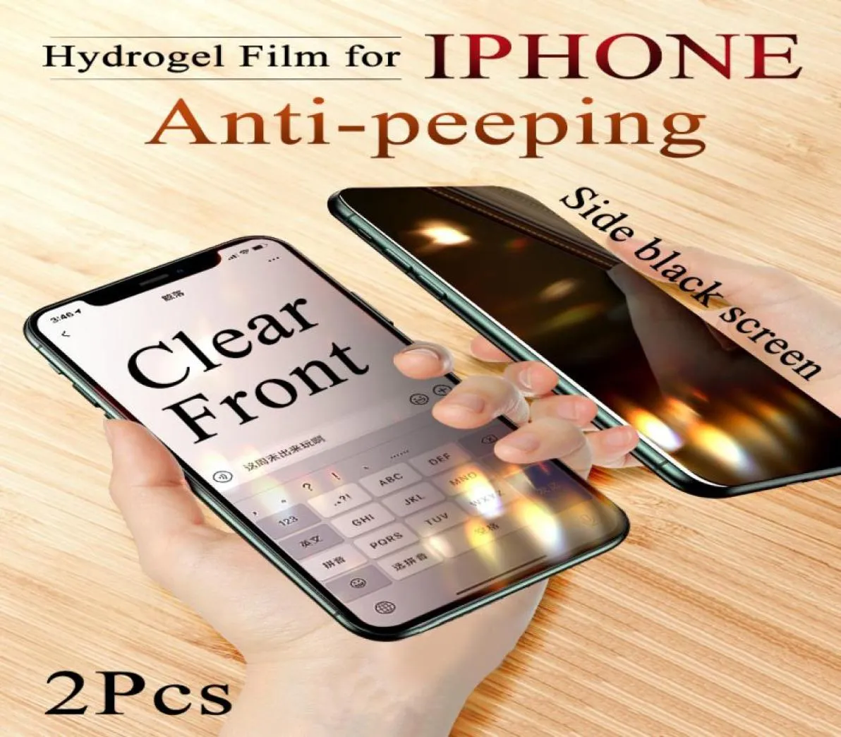 13PROMAX Prywatność ochrony ekranu prywatności dla iPhone'a 12 Mini 11 Pro Max Film hydrożelowy 12PROMAX Soft Antipeeping X XR XS 13PRO 11PRO8880320