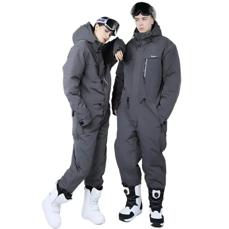 Combinaison de Ski résistante au froid pour hommes et femmes, combinaison de snowboard imperméable et coupe-vent pour l'extérieur, 240111