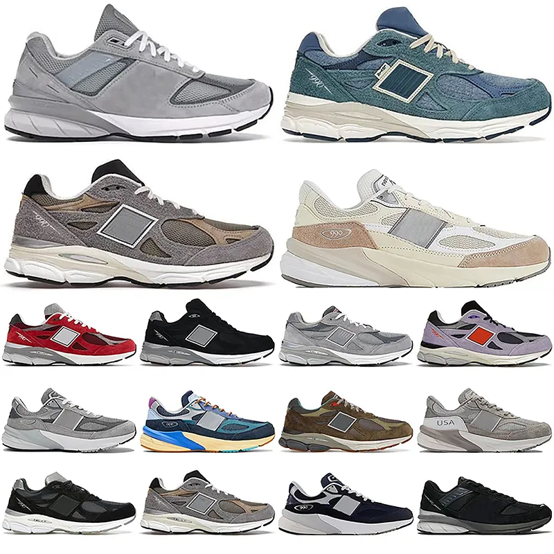 Yeni 990 V6 Koşu Ayakkabıları V3 Erkek Kadınlar Denge Deniz Tuz Beyaz Gri Siyah Yağmur Bulutu Pembe Kahverengi Mens Trainers Sneakers