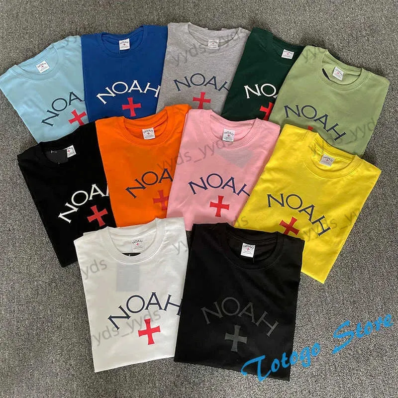 Męskie koszulki mężczyźni kobieta ubranie w stylu High Street Modna moda prosta list drukowania swobodnego pary Lato 1 1 Nowa koszulka Noah T240112