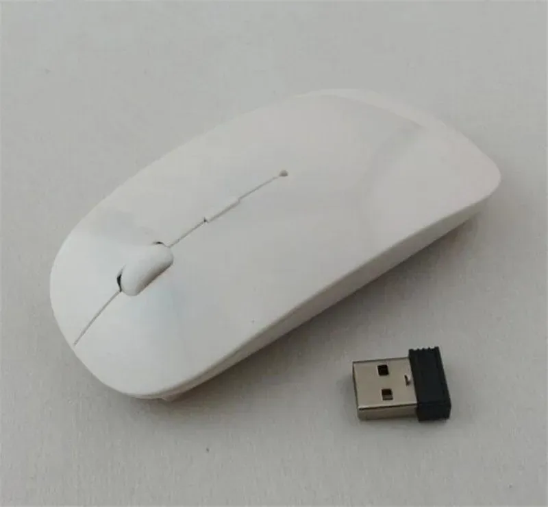 Candy Color Wireless Mouse Ultra Thin USB Optical Mice 2.4G Receiver For Computer PC Laptop 