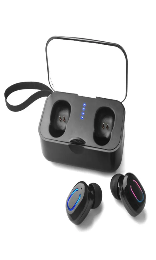 TI8S Bluetooth 50 سماعات الأذن TWS Wireless Earning Hands Hands Sports Mini Earbuds مع MIC Charging Box8261241