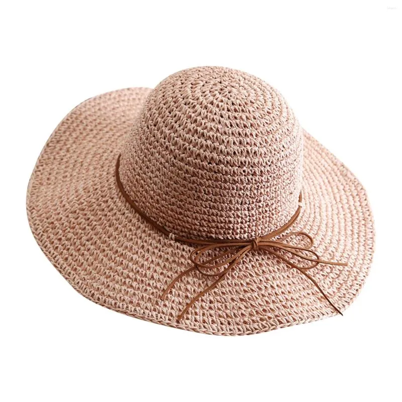 Chapeaux à large bord femmes chapeau de soleil souple casquette de plage d'été coton emballable pour voyage Casquette Femme Sombreros De Mujer Para