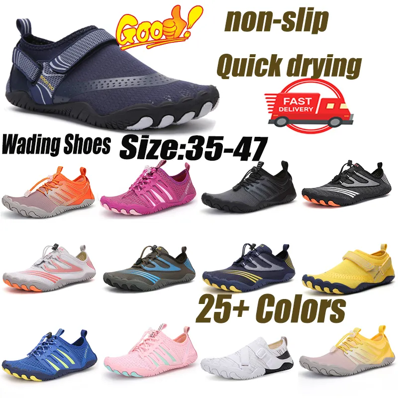 Scarpe da acqua per nuoto in acqua elastiche ad asciugatura rapida estive Pantofole da spiaggia unisex a piedi nudi Uomo Donna Scarpe da trampolino Scarpe a piedi nudi