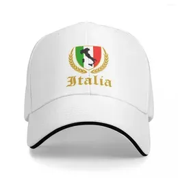 Berets Italia Italy Italian Flag Baseball Caps Map Sandwich Hats Unisex Style Polyester Cap Outdoor