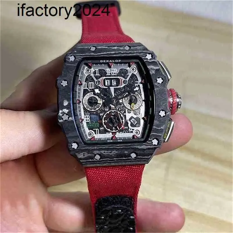 Jf RichdsMers Fabbrica di orologi Fabbrica di supercloni Tourbillon Hongle di alta qualità Jdimension Tecnologia nera Misuratore Magico Stesso tavolo in fibra di zaffiro