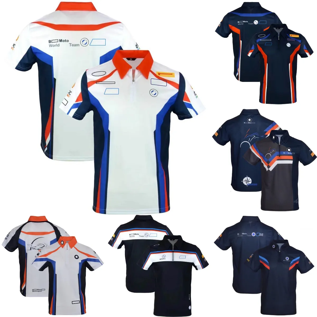 2024 Nya Moto Team Racing Polo Shirts T-shirt Summer Motorcykelentusiaster Riding T-shirt utomhus sporttröja för män T-shirt-toppar