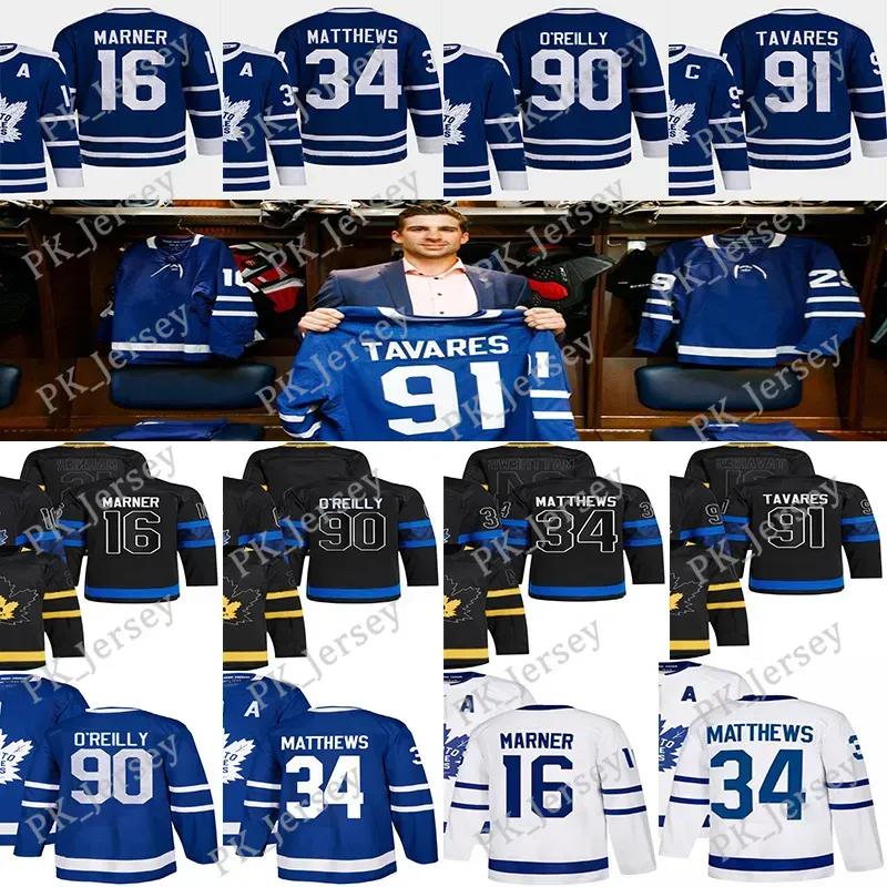 Toronto''Maple''Leafs''#90 Ryan O'Reilly Reverse Retro hockey jersey #34 Auston Matthews William Nylander Morgan John Jake Wendel Mitchell j