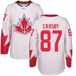 Custom Men s #87 Sidney Crosby 2016 WCH World Cup Team National Hockey Jerseys Red White Customized Stitched embroidered