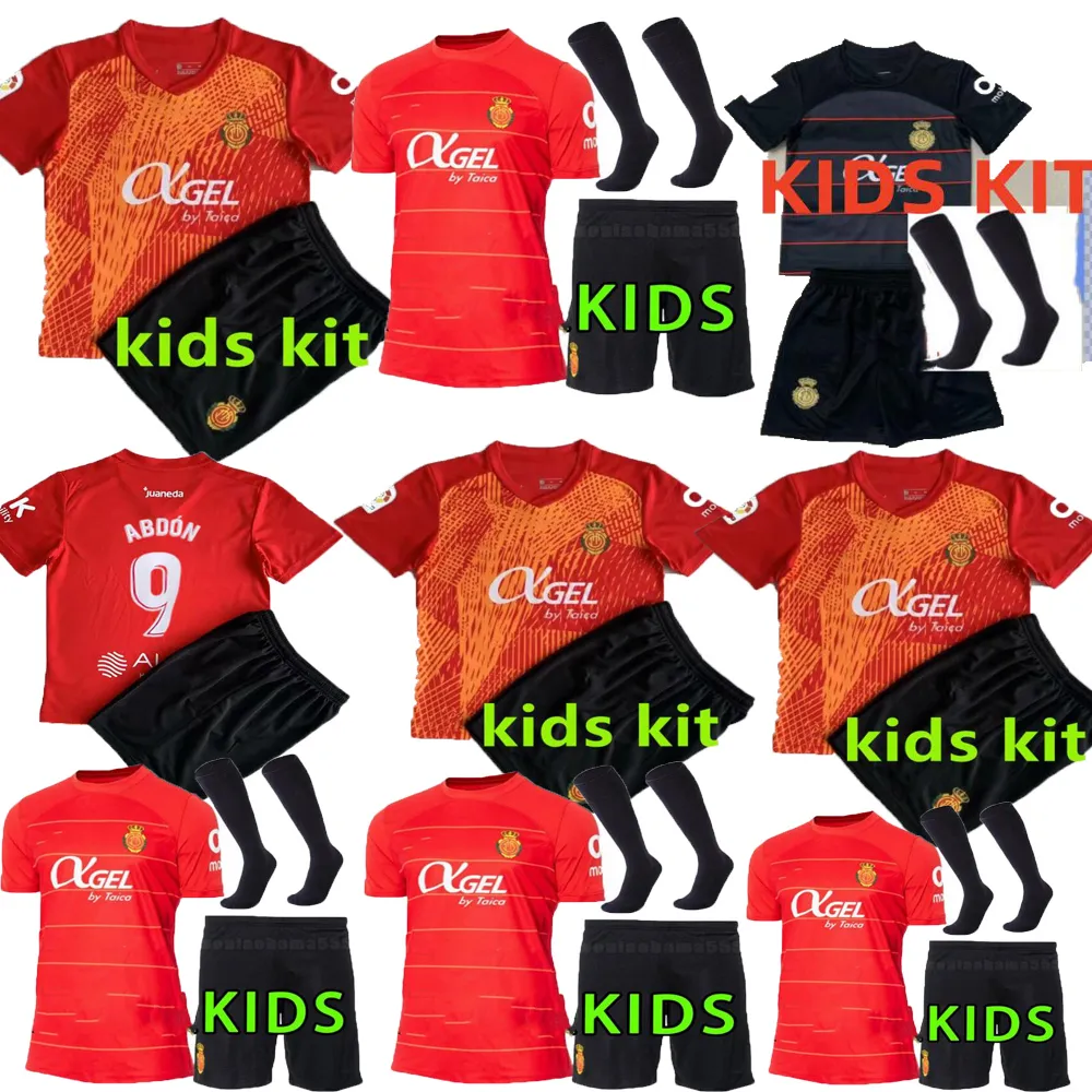 2023 24 RCD Mallorca Kid Soccer Jerseys Edition Sanchez Abdon A. Raillo Valjent S.darder Home Away Football Shirts