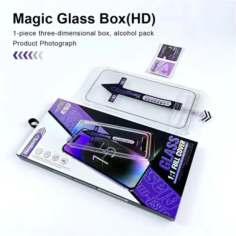 Härte HD Privacy Auto Alignment Kit Gehärtetes Glas für iPhone 15 Pro Max 14Plus 13Pro 12 11 XR Displayschutzfolie mit einfach zu installierender Ablage Einfache Installation Schutzfolien