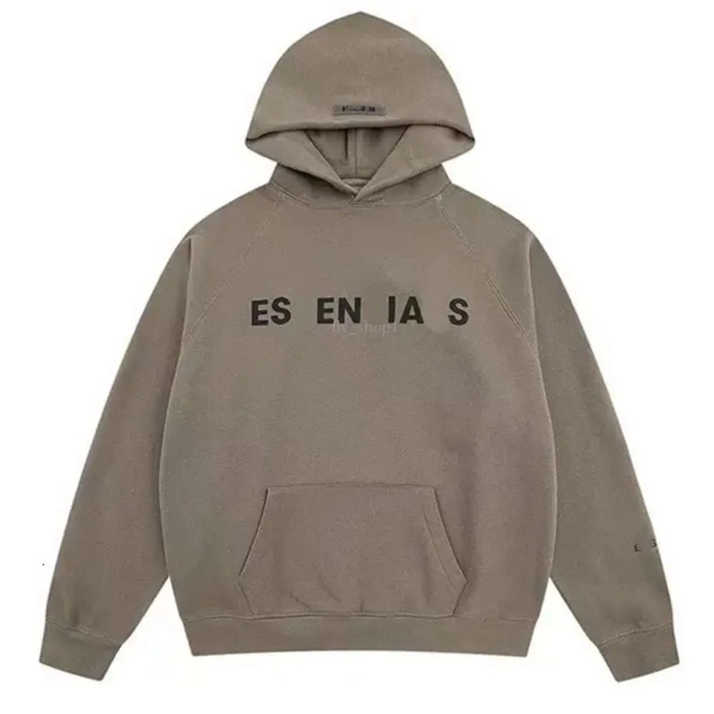 Essentialsweatshirts 세트 남자 두꺼운 스타일 24s 디자이너 까마귀 풀오버 스웨트 셔츠 느슨한 티셔츠 반바지 남자 클래식 필수 슈디 맨 207