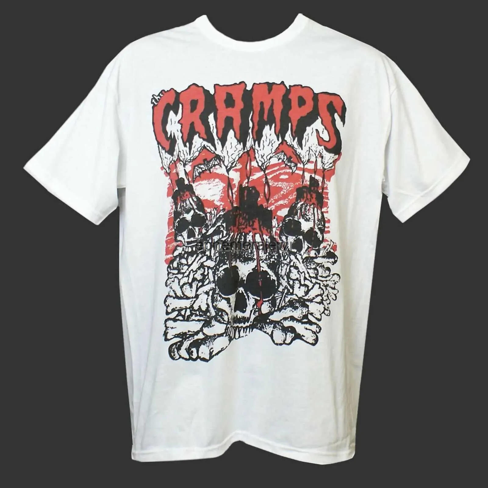 T-shirts hommes Les crampes Punk Rock Psychobilly T-shirt unisexe S-3Xlephemeralew