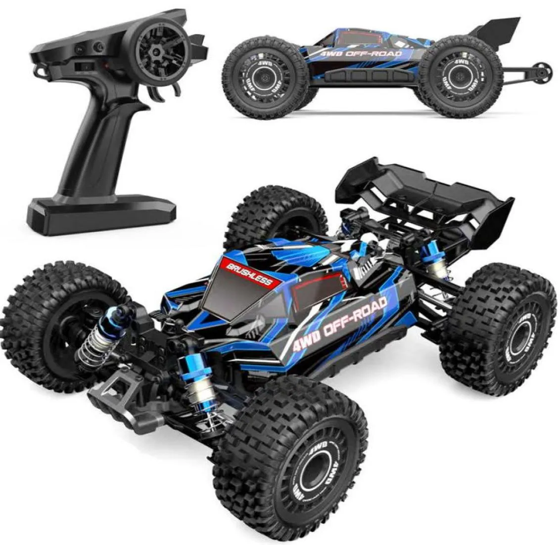 Electric RC Car MJX 16207 Hyper Go 1 16 Brushless RC Hobby 2 4G Remote Control Toy Truck 4WD 65KMH High Speed Off Road Buggy 220827570460