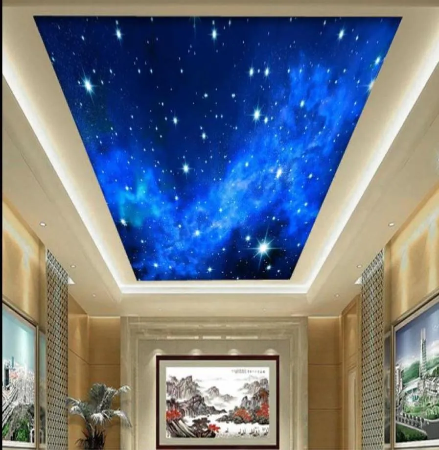 Модный декор, украшение дома для спальни, звездное небо, потолочные потолки, настенная роспись, потолочная живопись1639447