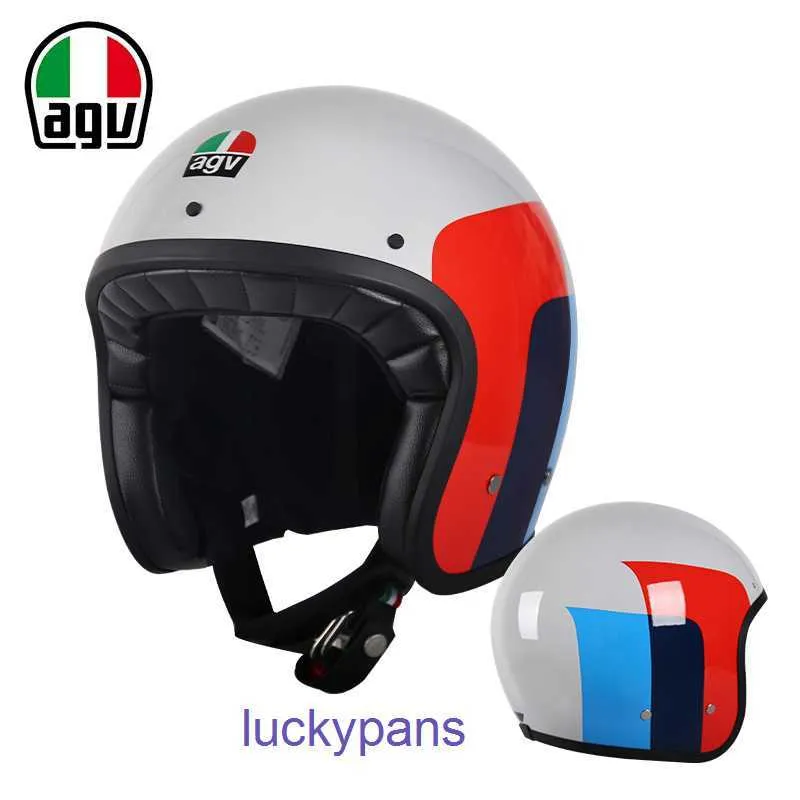 Demi-casque de moto AGV automne équitation X70 4 3 plaqué Crown Prince Harley 0C7J