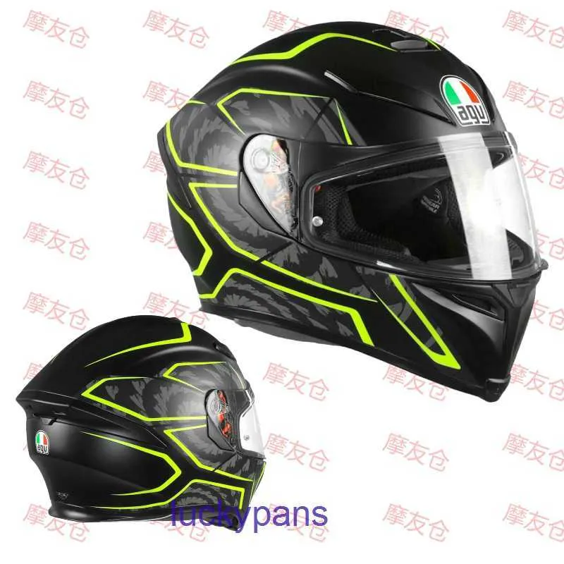 AGV K5S 남성 탄소 섬유 및 헬멧 여성 오토바이 경주 EB4J