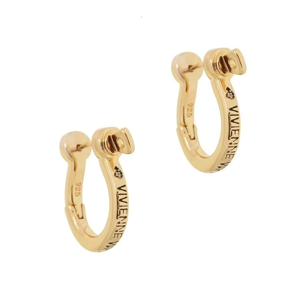 vivianeism westwoodism earrings West bolt letter earrings55695