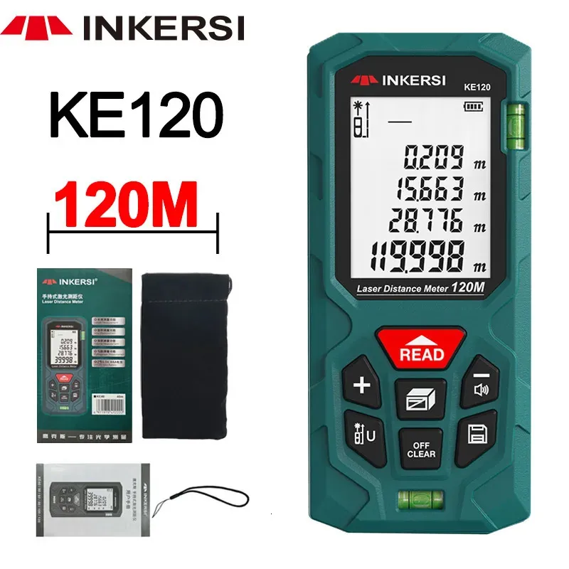 INKERSI Digitales Laser-Maßband, 40 m, Laser-Entfernungsmesser, präziser Entfernungsmesser, Konstruktionsroulette, Trena Lazer-Entfernungsmesser, 240111