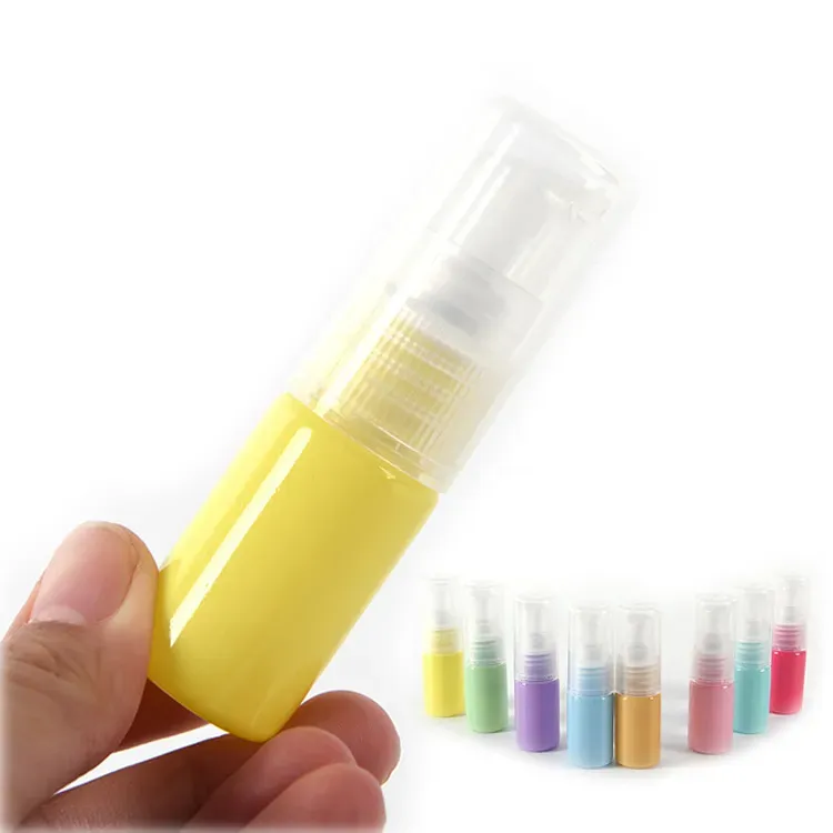 10ml Colorful Empty Refillable Clear Plastic Pump Bottle Ideal for Lotion Cream Essential Oil Travel Small Containe