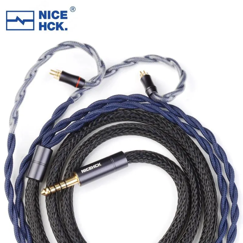 الملحقات NICEHCK Dragonscalpship 7n OCC+ Palladium Silver Alloy Cable Cable 4.4mm MMCX/0.78mm 2Pin for Heartfield Legacy2