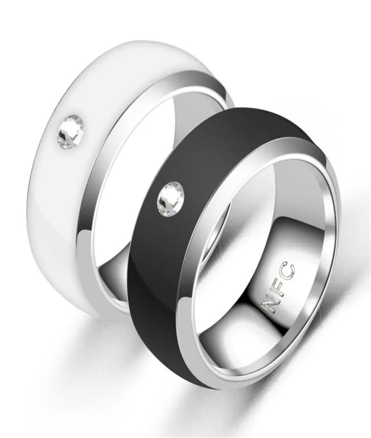 Men039s Ring Nieuwe Technologie NFC Smart Finger Digitale Ring voor Android-telefoons met functionele paar roestvrijstalen ringen5424152