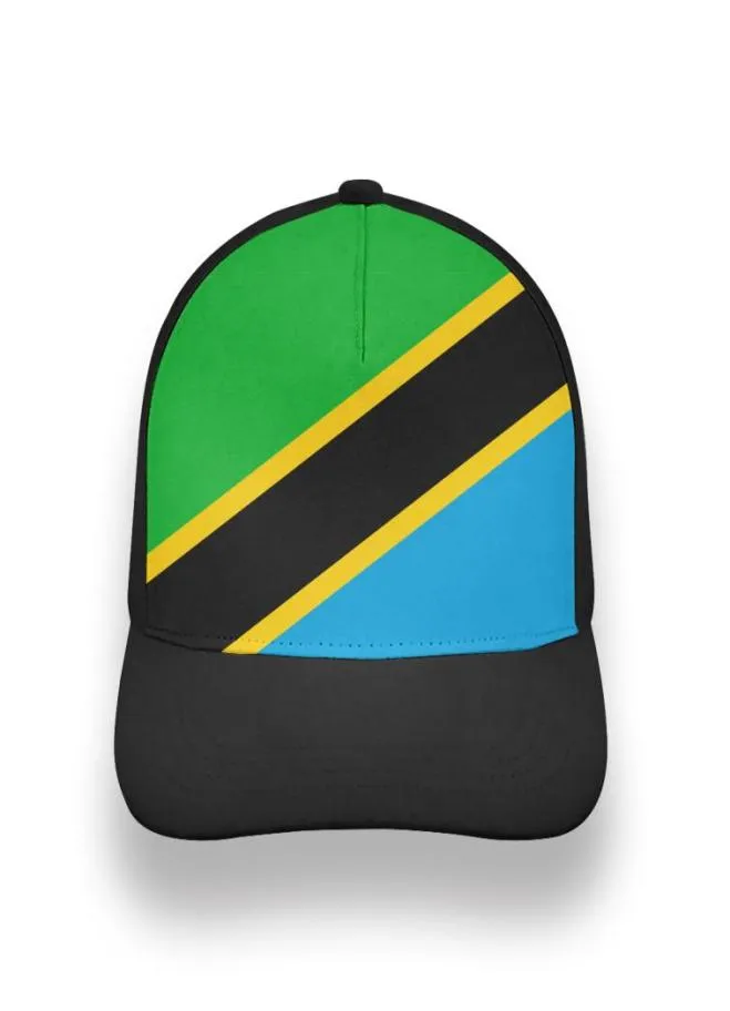 Tanzânia masculino juventude diy nome personalizado número menino chapéu nação bandeira tz país tanzaniano impressão po texto boné de beisebol7066089